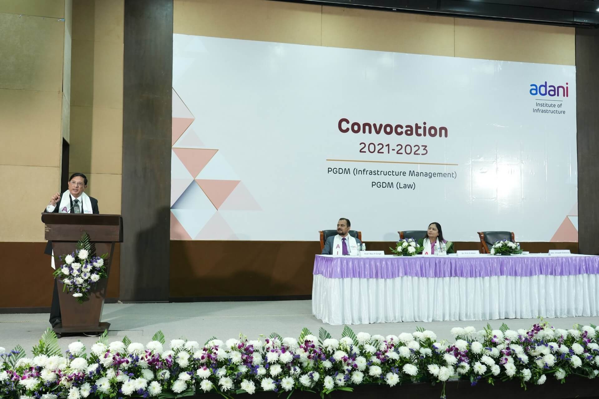 Chief Guest, Mr. Vinayak Chatterjee, Founder and Managing Trustee The Infravision Foundation) address