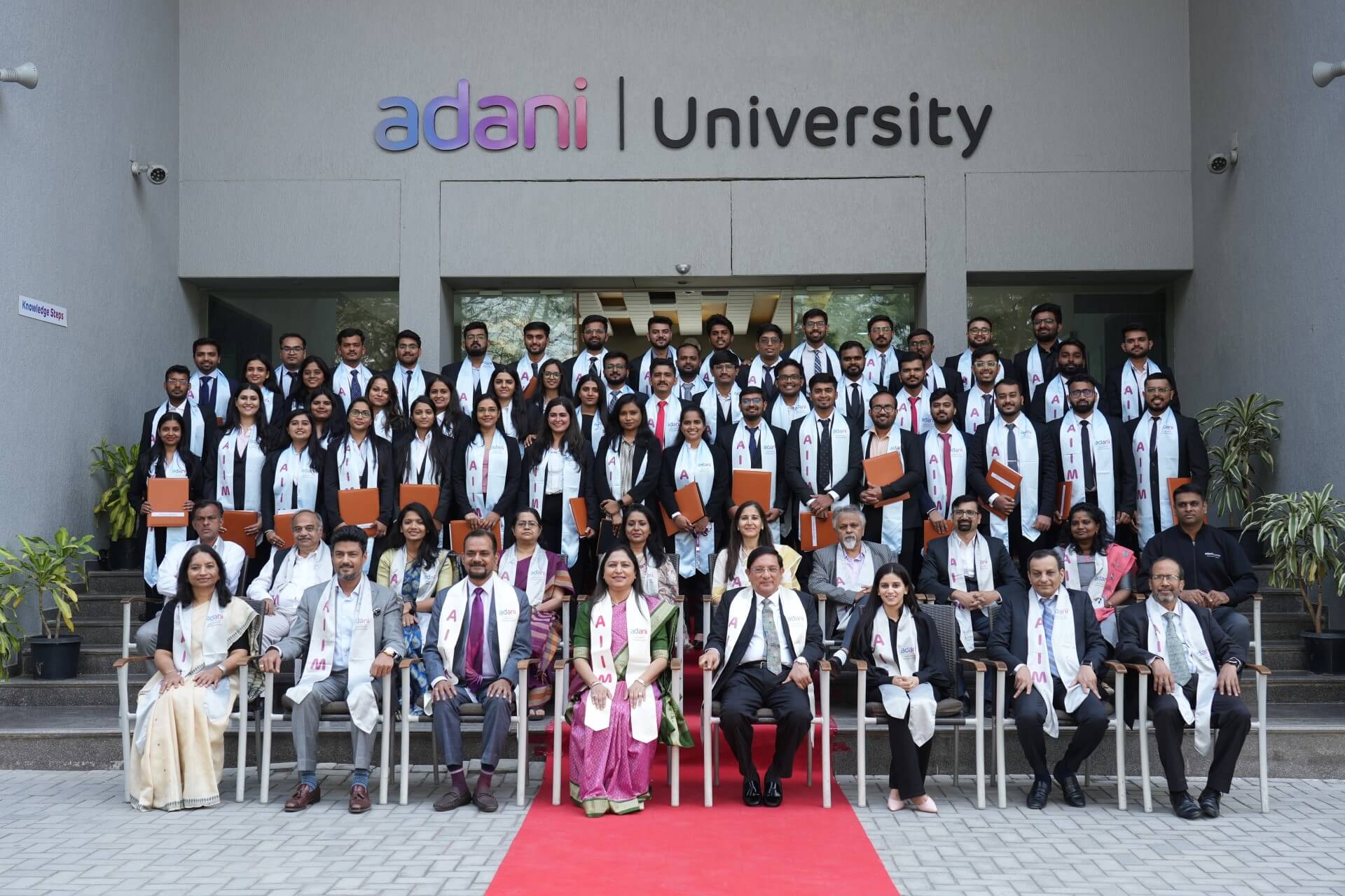 Dignitaries with the convocating batch of PGDM 2021-23